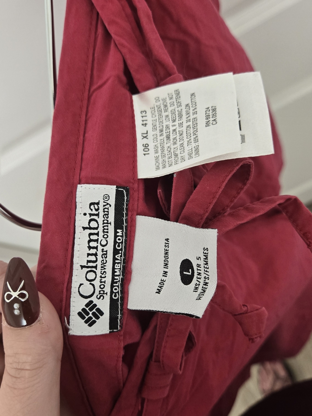 Columbia Women's Raspberry Drawstring Bermuda Shorts - Picture 9 of 9